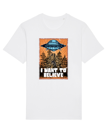 I Want To Believe Ufo Alien White