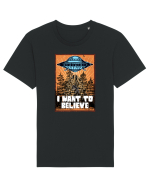 I Want To Believe Ufo Alien Tricou mânecă scurtă Unisex Rocker