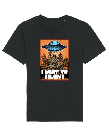 I Want To Believe Ufo Alien Black