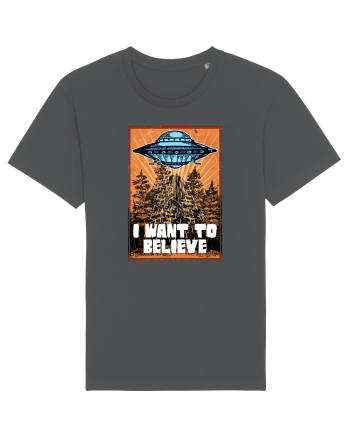 I Want To Believe Ufo Alien Anthracite