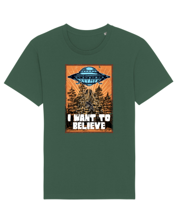 I Want To Believe Ufo Alien Bottle Green