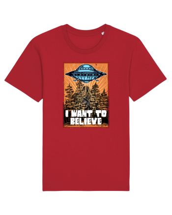 I Want To Believe Ufo Alien Red