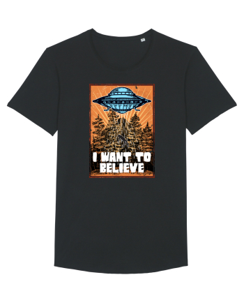 I Want To Believe Ufo Alien Black
