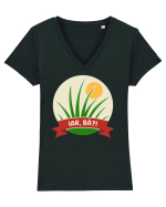 Iarbă Tricou mânecă scurtă guler V Damă Evoker