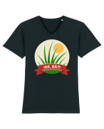 Iarbă Tricou mânecă scurtă guler V Bărbat Presenter