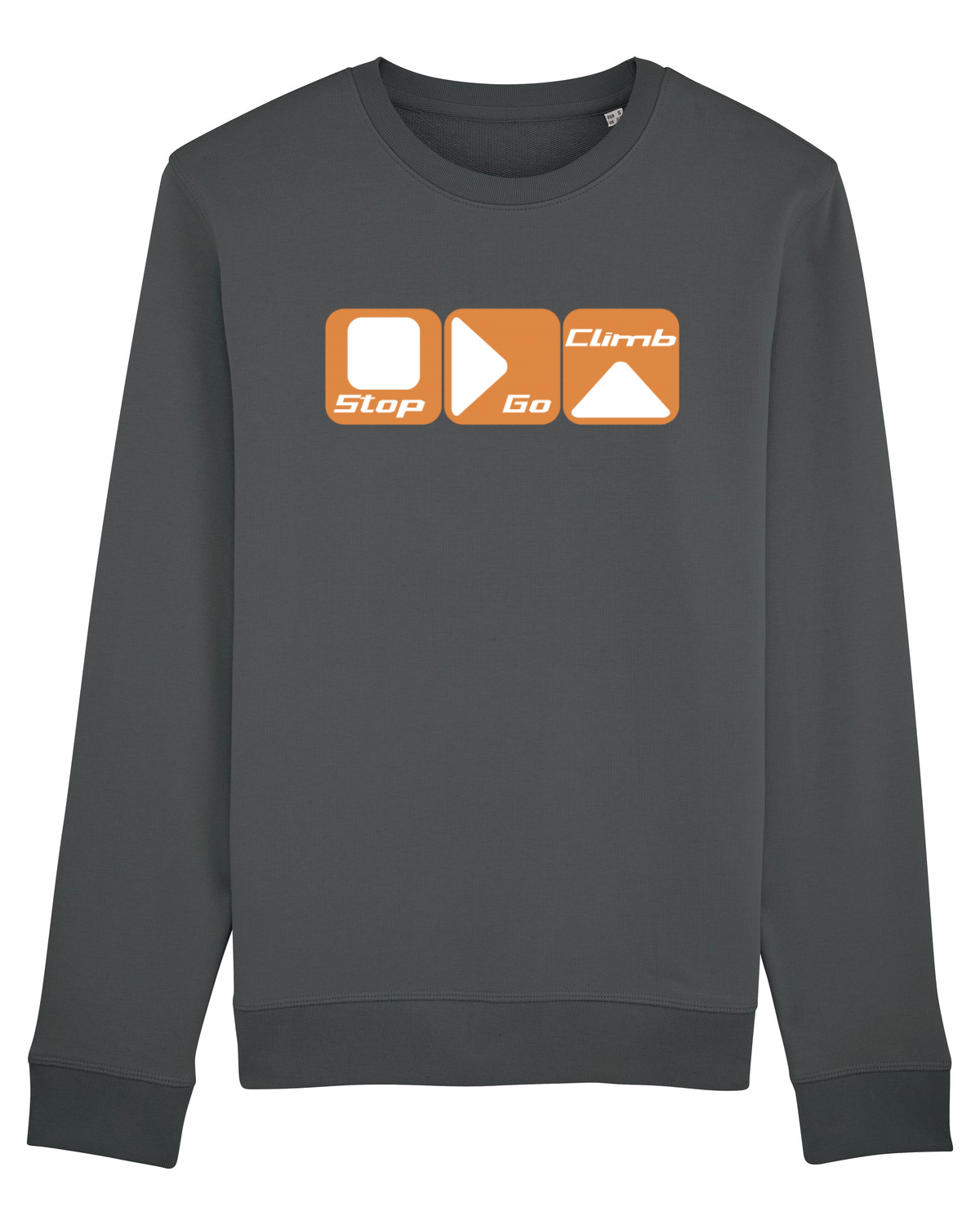 Bluză mânecă lungă Unisex Rise Anthracite