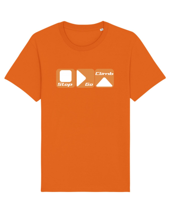 Stop Go Climb Bright Orange