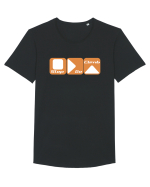 Stop Go Climb Tricou mânecă scurtă guler larg Bărbat Skater