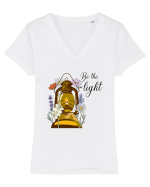 Be The Light Tricou mânecă scurtă guler V Damă Evoker