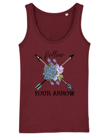 Follow Your Arrow Burgundy
