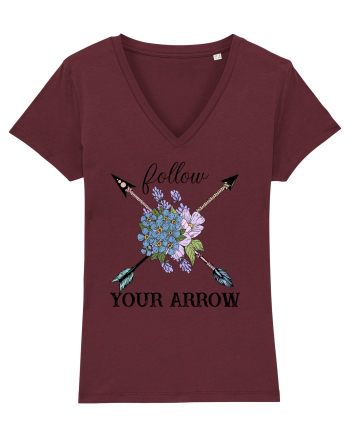 Follow Your Arrow Burgundy