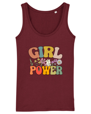 Girl Power Wildflowers Burgundy