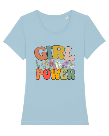 Girl Power Wildflowers Sky Blue