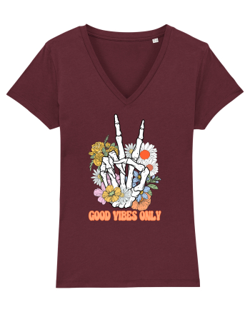 Good Vibes Only Burgundy