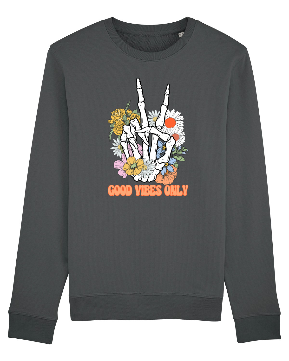Bluză mânecă lungă Unisex Rise Anthracite