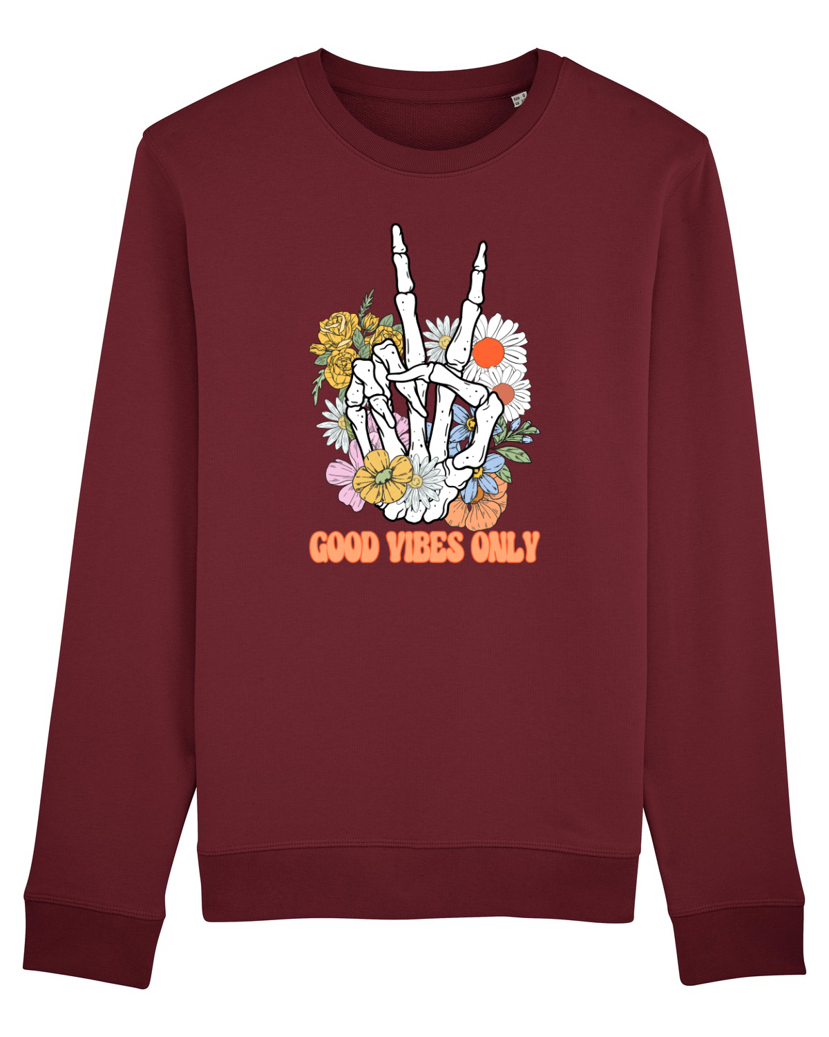 Bluză mânecă lungă Unisex Rise Burgundy