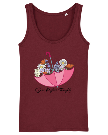 Grow Positive Thoughts Burgundy
