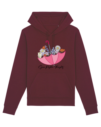 Grow Positive Thoughts Burgundy