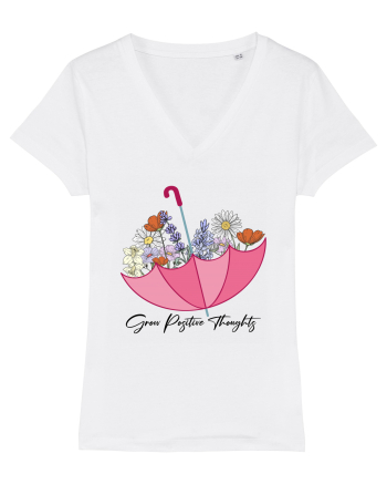 Grow Positive Thoughts White