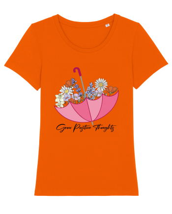 Grow Positive Thoughts Bright Orange