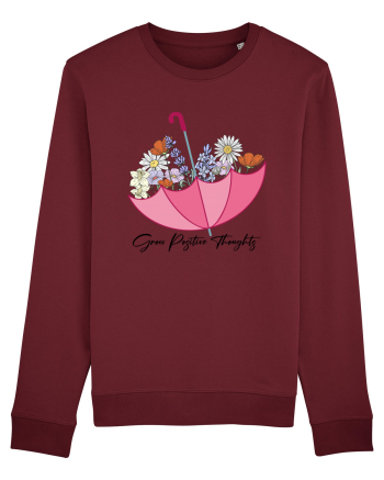 Grow Positive Thoughts Burgundy