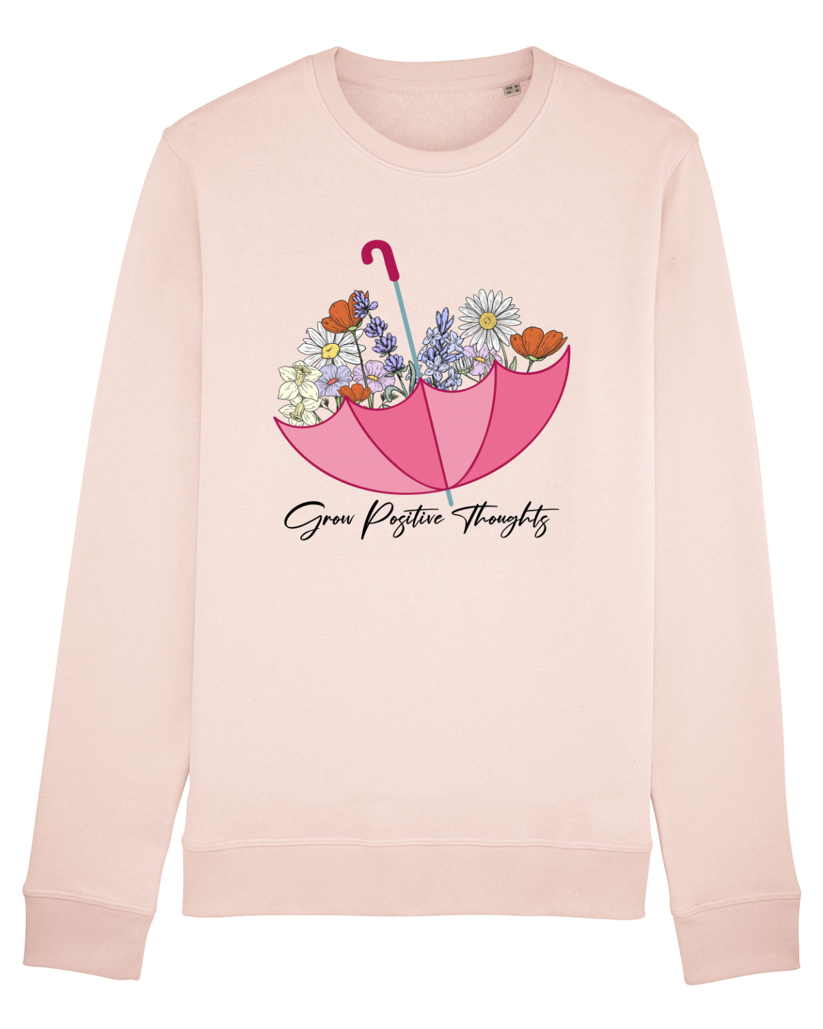 Bluză mânecă lungă Unisex Rise Candy Pink