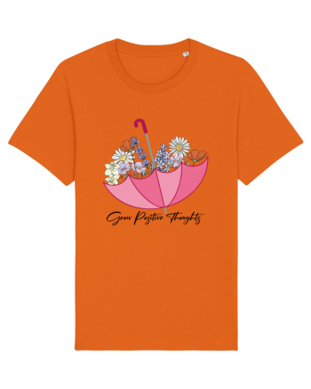 Grow Positive Thoughts Bright Orange