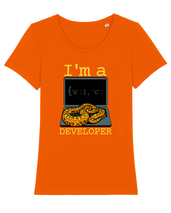 I'm A Python Developer Bright Orange
