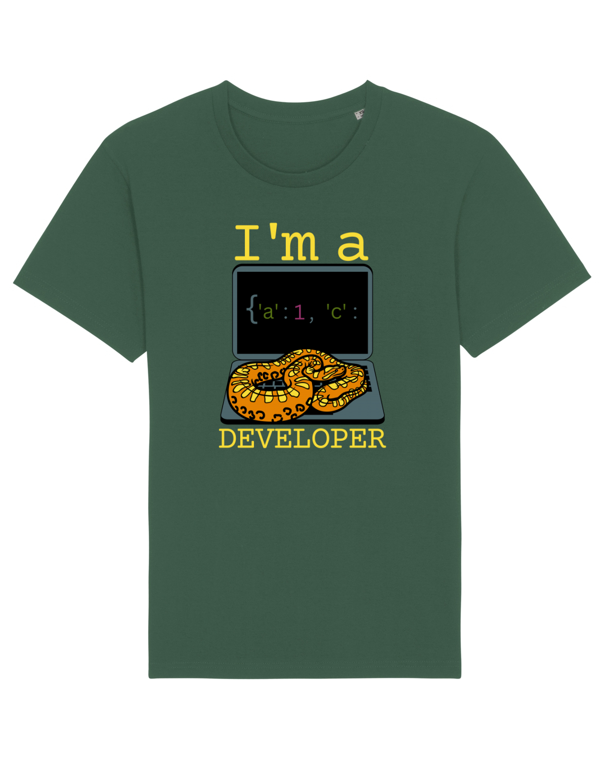 Tricou mânecă scurtă Unisex Rocker Bottle Green
