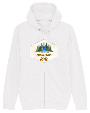 To the mountains White