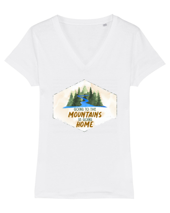 To the mountains White