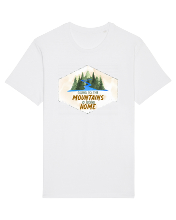To the mountains White