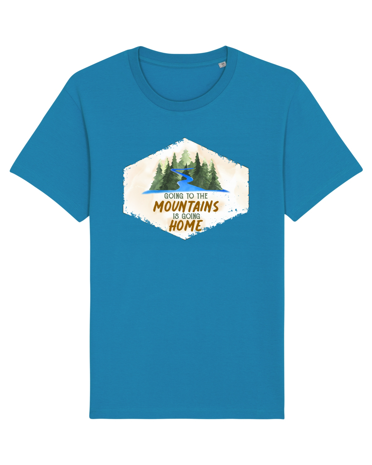 Tricou mânecă scurtă Unisex Rocker Azur