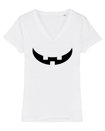 Dovleac de halloween - zambet White