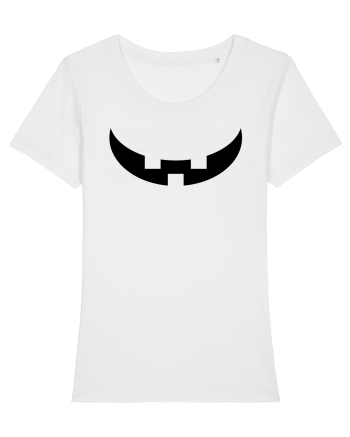 Dovleac de halloween - zambet White