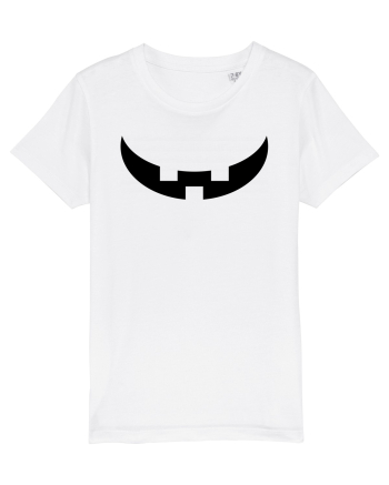 Dovleac de halloween - zambet White