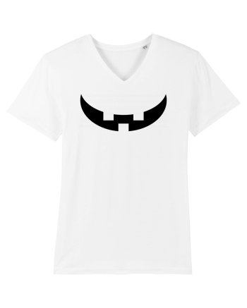 Dovleac de halloween - zambet White