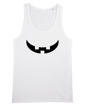 Dovleac de halloween - zambet White