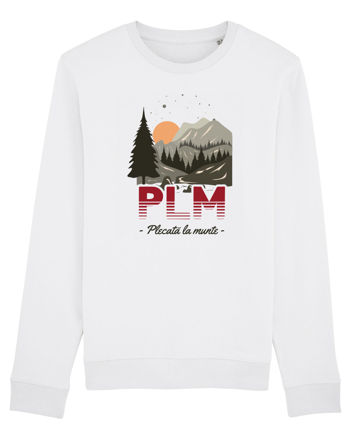 Bluză mânecă lungă Unisex Rise White
