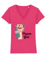 Power Girls Tricou mânecă scurtă guler V Damă Evoker