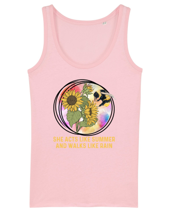 She Acts Like Summer And Walks Like Rain Cotton Pink