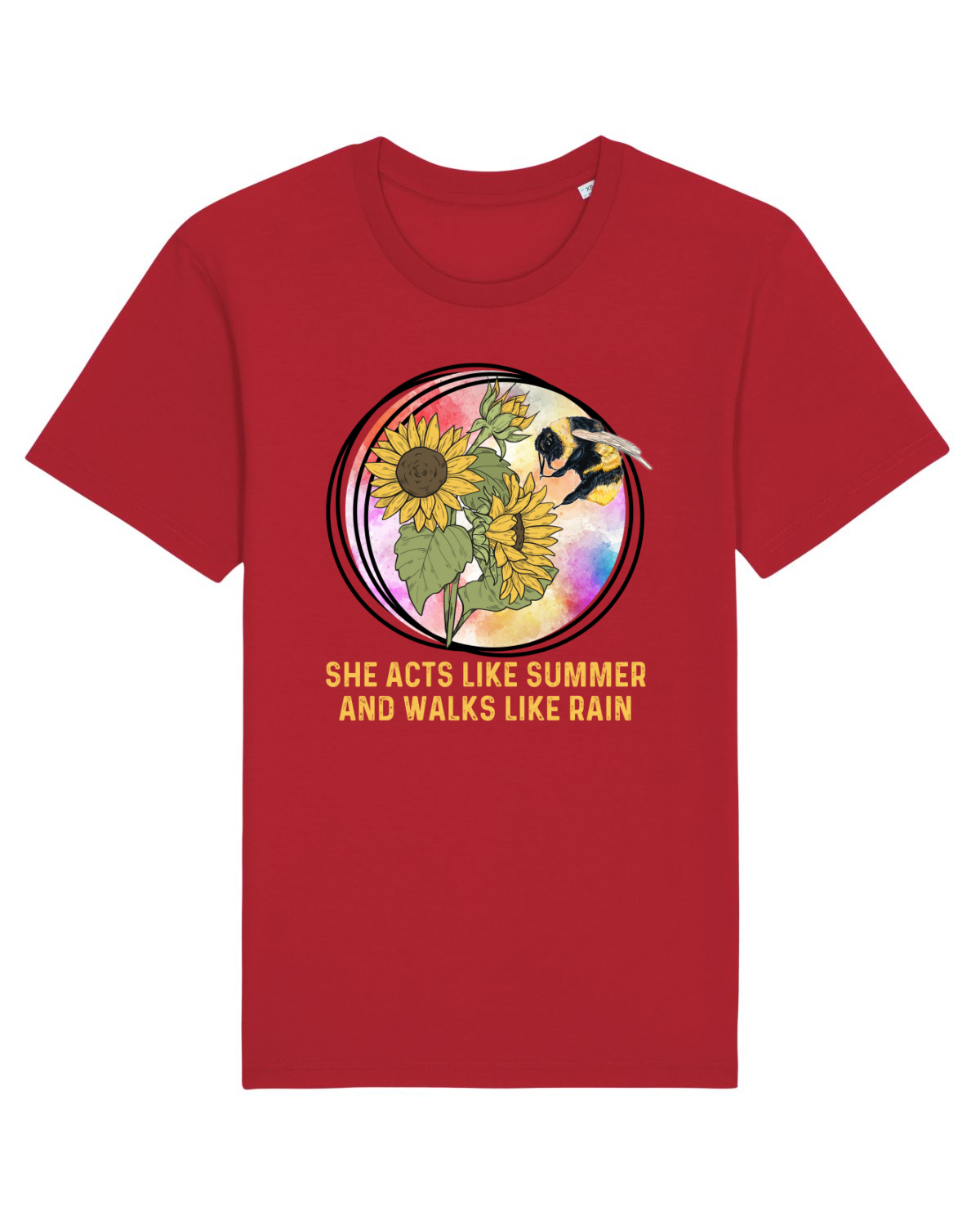 Tricou mânecă scurtă Unisex Rocker Red