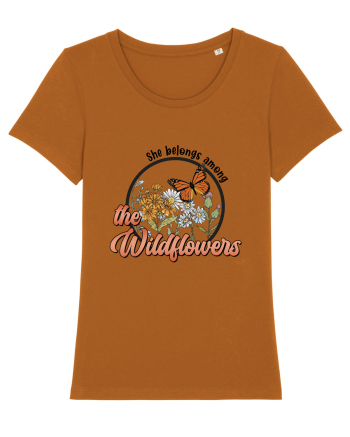She Belongs Among The Wildflowers Roasted Orange