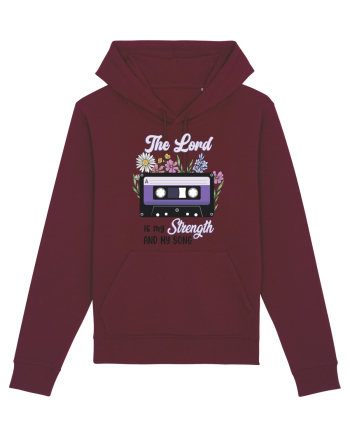 The Lord is my strenght and my song Burgundy