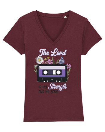 The Lord is my strenght and my song Burgundy