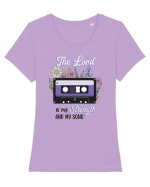 The Lord is my strenght and my song Tricou mânecă scurtă guler larg fitted Damă Expresser