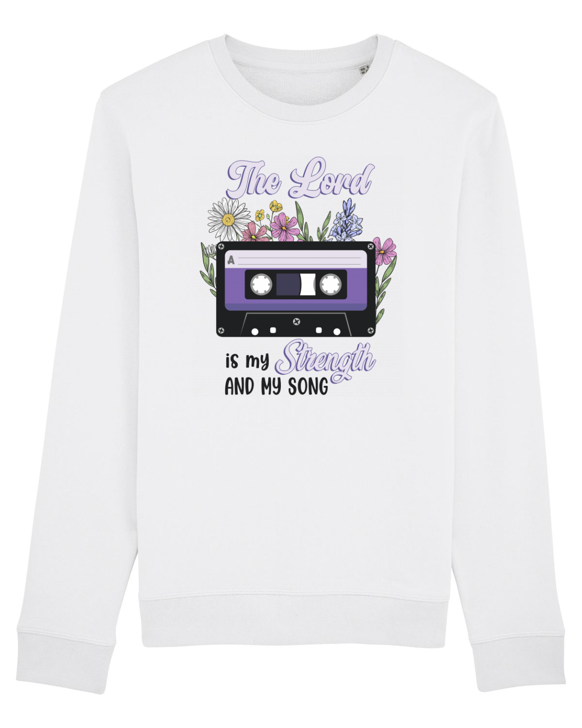 Bluză mânecă lungă Unisex Rise White