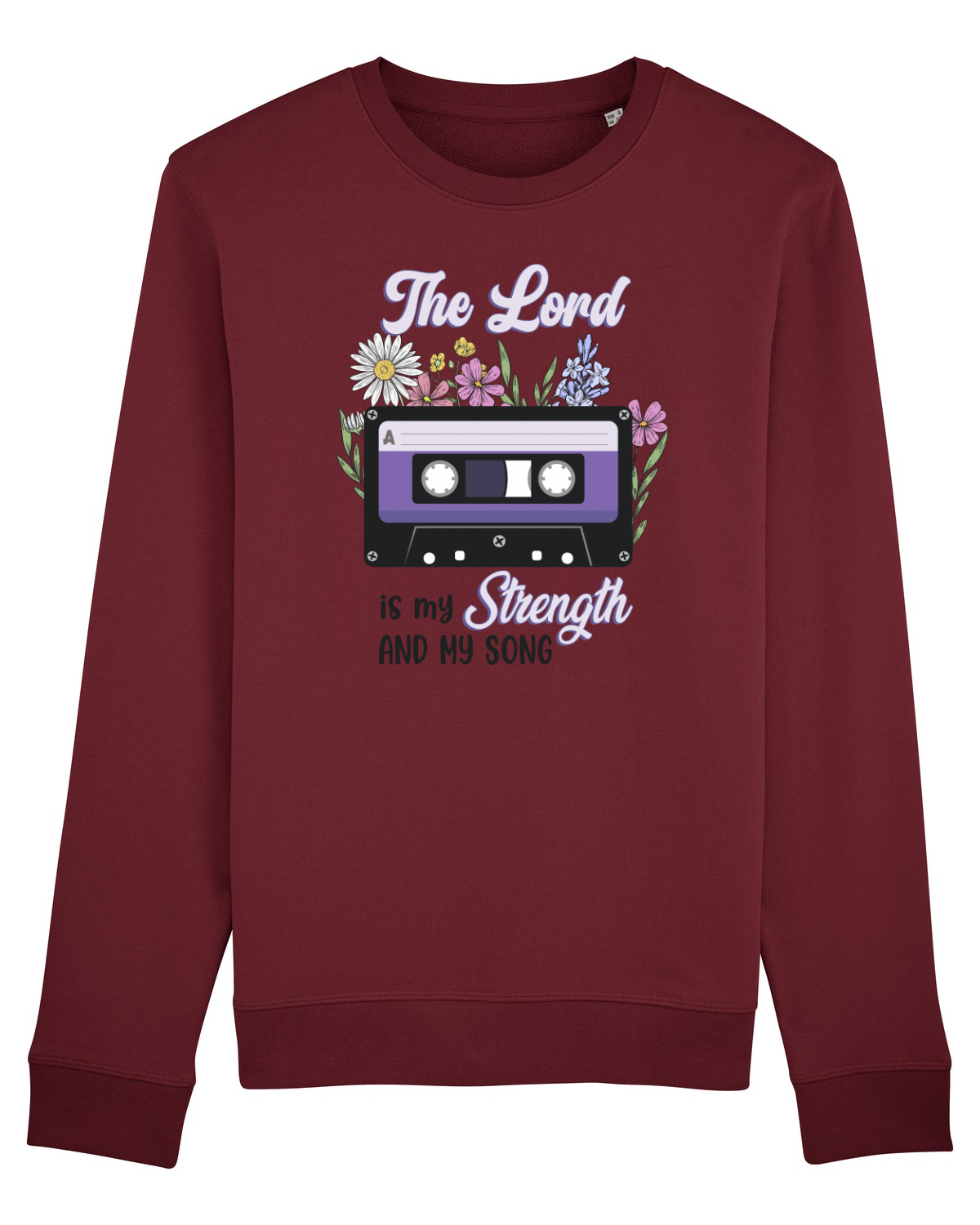 Bluză mânecă lungă Unisex Rise Burgundy