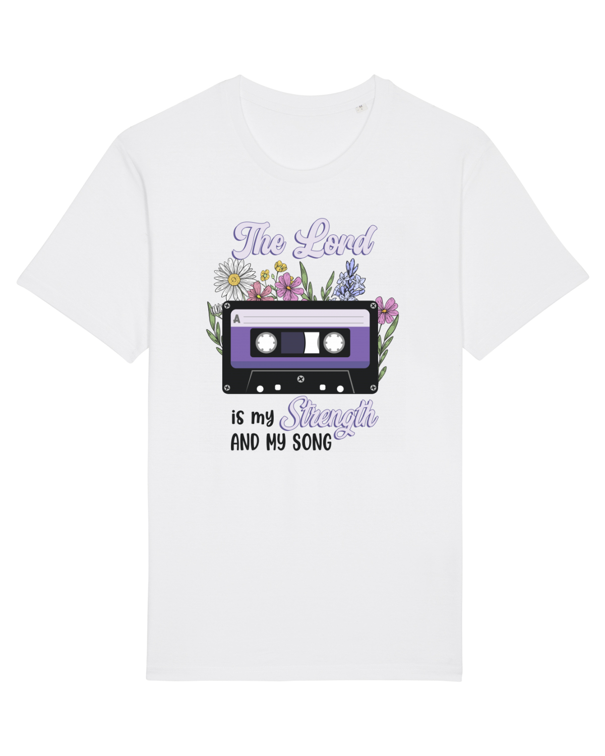 Tricou mânecă scurtă Unisex Rocker White