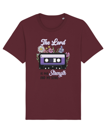 The Lord is my strenght and my song Burgundy